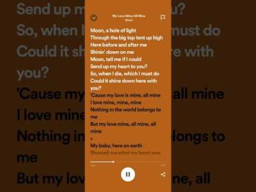 Mitski: My Love Mine All Mine  Lyrics