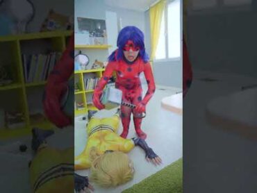 الرجل العنكبوت و الدعسوقة معا إلى الأبد! الأبطال الخارقين مضحك  funny trending spiderman shorts