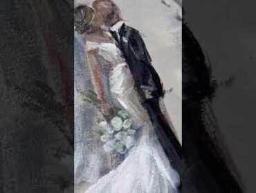 Abstract Wedding Painting! livepainting weddingpainting weddingpainter abstractpainting wed ￼