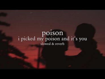 rita ora  poison (tiktok remix) slowed & reverb // lyrics  i picked my poison and it&39;s you