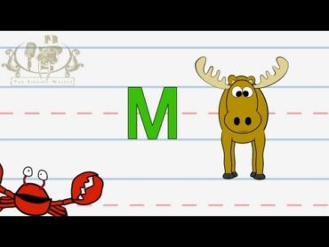 Write the letter M  Alphabet Writing lesson for children  The Singing Walrus