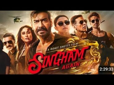 Singham Again Full Movie  Ajay Devgan  Deepika  kareena  Akshay  Tiger  Ranveer  New movie