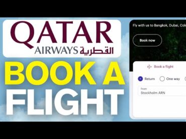 How To Book Flight On Qatar Airways Online  Step By Step