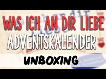 "Was ich an dir Liebe" Adventskalender vom riva Verlag Inhalt UNBOXING