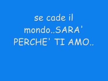 Sarà perchè ti amo  Ricchi e poveri  testo