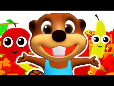 SUPER CIRCUS 3D Fruit Smash + More  Learn Colors, Fruits, ABCs with Busy Beavers