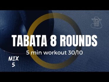 Workout Music With Interval Timer  HIIT 30/10  8 Rounds 5 min  Mix 24