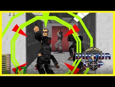 Virtua Cop Playthrough  SEGA AM2 1994  Arcade Version Model 2