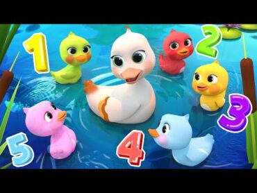 5 Little Ducks(Learn Colors Song)  Lalafun Nursery Rhymes & Kids Songs