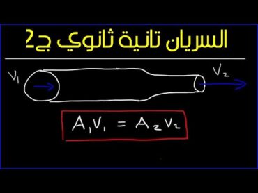 فيزياء تانيه ثانوي الترم الاول شرح السريان تانيه ثانوي  ج2