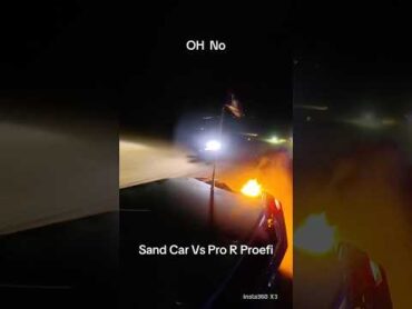 SandCar vs Pro R with Proefi polaris sandrail boost dragrace sxs