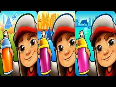 Subway Surfers Washington DC vs Subway Surfers Miami vs Subway Surfers Barcelona World Tour