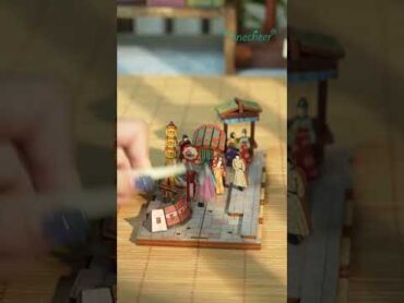 TONECHEER 3D Wooden Puzzle DIY Book Nook Kit (The Banquet of Tang Dynasty)