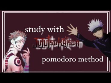 Study at Jujutsu Tech with Gojo Satoru ✵ Pomodoro Timer Session ✵ ASMR Cafe Ambience