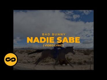 Bad Bunny  Nadie Sabe (Letra/Lyrics)  nadie sabe lo que va a pasar mañana