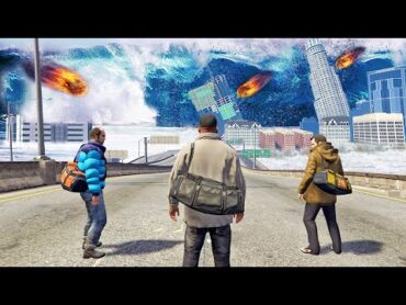 مايكل، فرانلكن وترايفر في كارثة طبيعية (تسونامي، زلازل والمزيد)  GTA 5 Natural Disaster