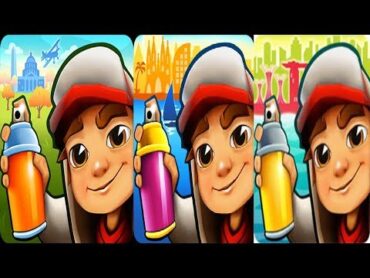 Subway Surfers Washington DC vs Suwbay Surfers Barcelona vs Suwbay Surfers Singapore GamePlay 2017