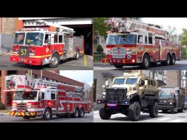 Best of All Time!   Fire Trucks, Ambulances & Police Responding Compilation  100K Subs Special