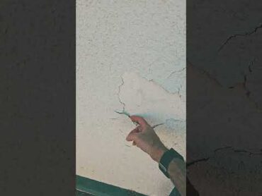 how to paint this chipping stucco coat?