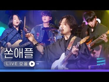 치명적인 라이브 쏜애플(THORNAPPLE) LIVE 노래모음  수성의하루 2월 로마네스크 기린 은하 검은별