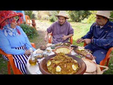 Inside a Secret Village in North Africa  Moroccan Village Food!!