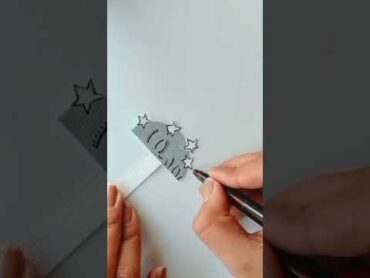 كيف تصنع فاصل كتاب bookmark قمة في الجمال 🌞🌚 drawing رسم art sketch