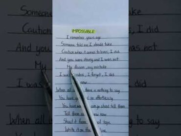 Impossible (Official Video) Lyrics  Sing with Lyrics