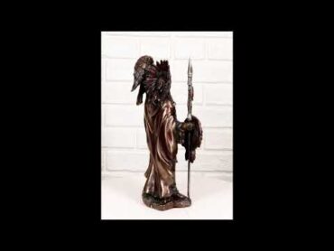 Ebros Native American Tribal Chief Warrior W/ Spear Shield & Eagle Statue 8.5" H