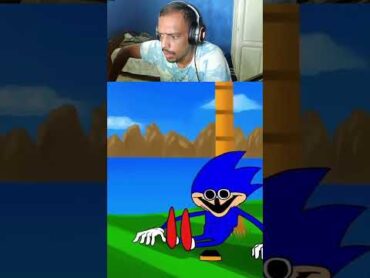 شاهد لحظة تحول سونيك لشيطان مجنون 😭😱 scary  gaming sonic sonicexe spongebob gartenofbanban