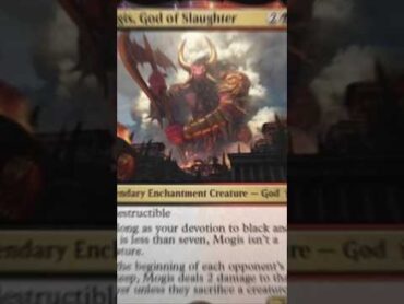 MTG Magic The Gathering Duskmourne house of Horror Spoiler Mogis, God of slaughter Reprint mtg tcg