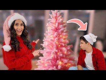 عملت شجرة الميلاد في بيتنا 🎄 كل البيت زهري !!