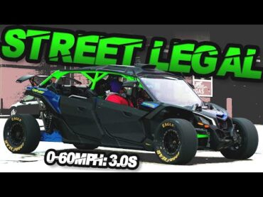 Street Legal 4WD Turbo SXS on Slicks GAPS RX7 on the Street! (060MPH in 3.0s)