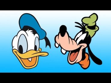 Disney and friends cartoons  Donald, Mickey, Pluto, Goofy