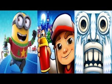 Despicable Me Minion Rush New Update Hacked Holidays VS Subway Surfers London VS Temple Run 2