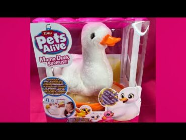 Pets Alive Mama Duck & Baby Surprise by ZURU Unboxing & Playthrough