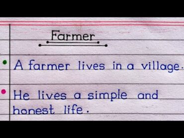 10 Lines On Farmer In English Writing  Essay On Farmer In English  Farmer Essay Writing