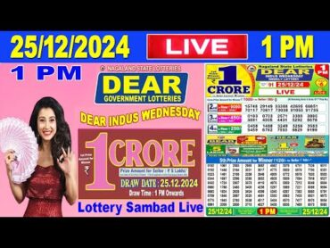 Nagaland Lottery Sambad Live 1pm 25.12.2024  Lottery Live