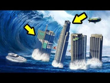 أعظم تسونامي في التاريخ على قراند 5  GTA 5 Tsunami