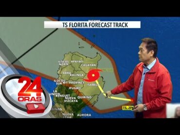 FloritaPH update August 22, 2022  Bagyong Florita, patuloy na lumalapit sa kalupaan  24 Oras