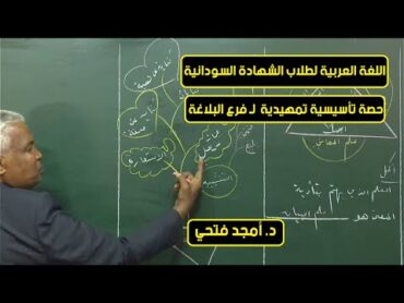 اللغة العربية البلاغة  د. أمجد فتحي  حصص الشهادة السودانية