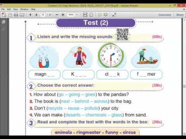 3 نماذج مختلفة لامتحان نصف العام لغة انجليزية الصف الثالث الابتدائي طبقا لاحدث مواصفات الامتحان