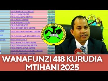 MATOKEO YA DARASA LA SABA 2024 WANAFUNZI 418 KURUDIA MTIHANI 2025 TAZAMA HAPA