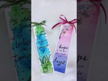 فواصل كتب 😍😍😍✨bookmarks watercolor ألوان مائية رسم جمال فواصل كتب قراءة اشتراك متابعه