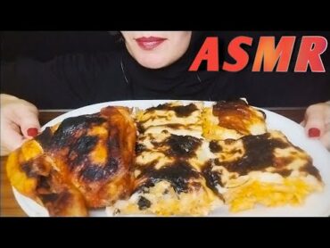 ASMR أصوات أكل مكرونة بالبشاميل والدجاج  Eating Sounds BECHAMEL Pasta & Chicken Mukbang