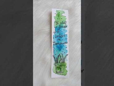 فواصل كتب 💚✨ bookmarks ألوان مائية رسم watercolor جمال فواصل كتب متابعه قراءة اشتراك