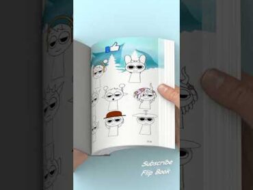 Sprunki DuDiDam But They&39;re All White Flipbook sprunki Creativity Flipbook shorts