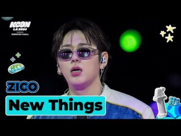 [KCON LA 2024] ZICO  새삥 (Prod. ZICO)@DREAM STAGE  Mnet 240815 방송