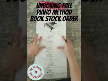 Unboxing fall stock order of piano method books  musicteacher howtoteachpiano pianoteacher