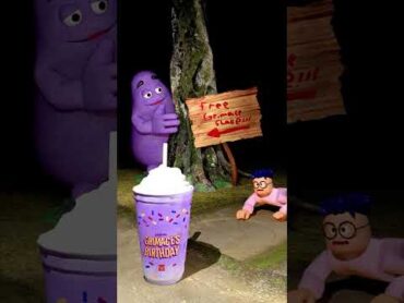 GRIMACE SHAKE TRAP! 2 😲 shorts