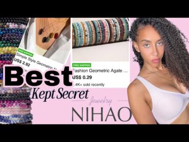 "NIHAO Unbelievable Deals: Wholesale Gemstone Jewelry TryOn Haul!"